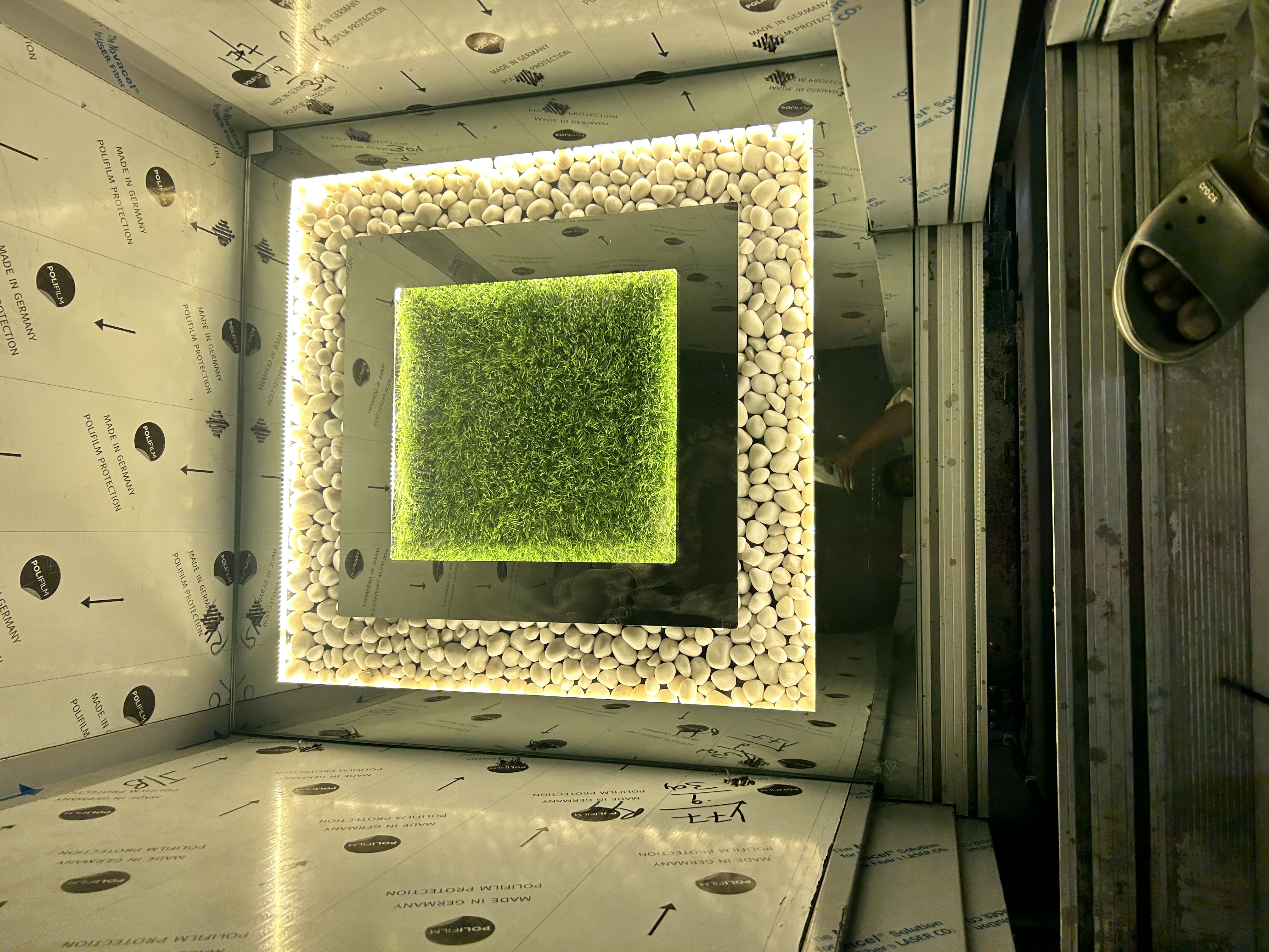 premium lift flooring rose gold mirror lift